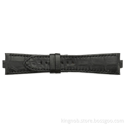 VC01 Genuine alligator leather Watch Band For VC - Black